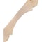 Ekena Millwork 5 1/2"W x 30"D x 36"H Olympic Smooth Knee Brace, Douglas Fir BRC06X30X36OLY00SDF - alternate 2